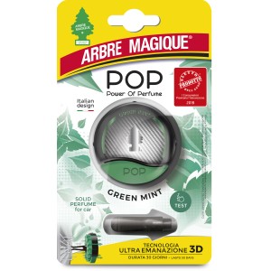 Arbre Magique POP Green Mint deodorante auto con tester profumo.