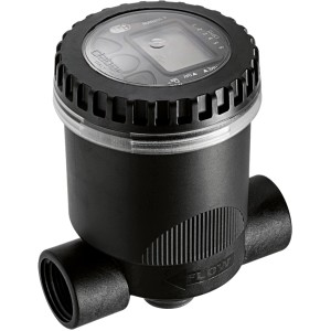 Centralina per irrigazione interrata nera.