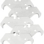 Lame per taglierino per moquette LUX Comfort, 5 pezzi, spessore 0,65 mm, per tagli precisi.