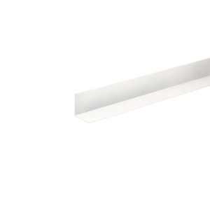 Profilo angolare Arcansas in PVC bianco, 40x40x2600 mm, per fissaggi.