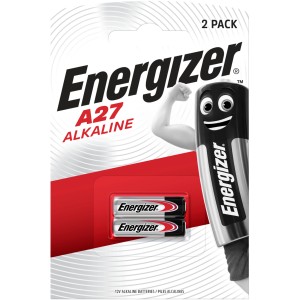 Confezione da 2 Energizer A27 batterie speciali alcaline, 12V per elettronica.