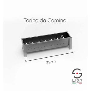 Barbecue per arrosticini Lisa Torino Camino L 39 cm