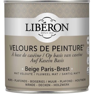 Idropittura lavabile Velours de Peinture Liberon Beige Paris-Brest 0,5 L