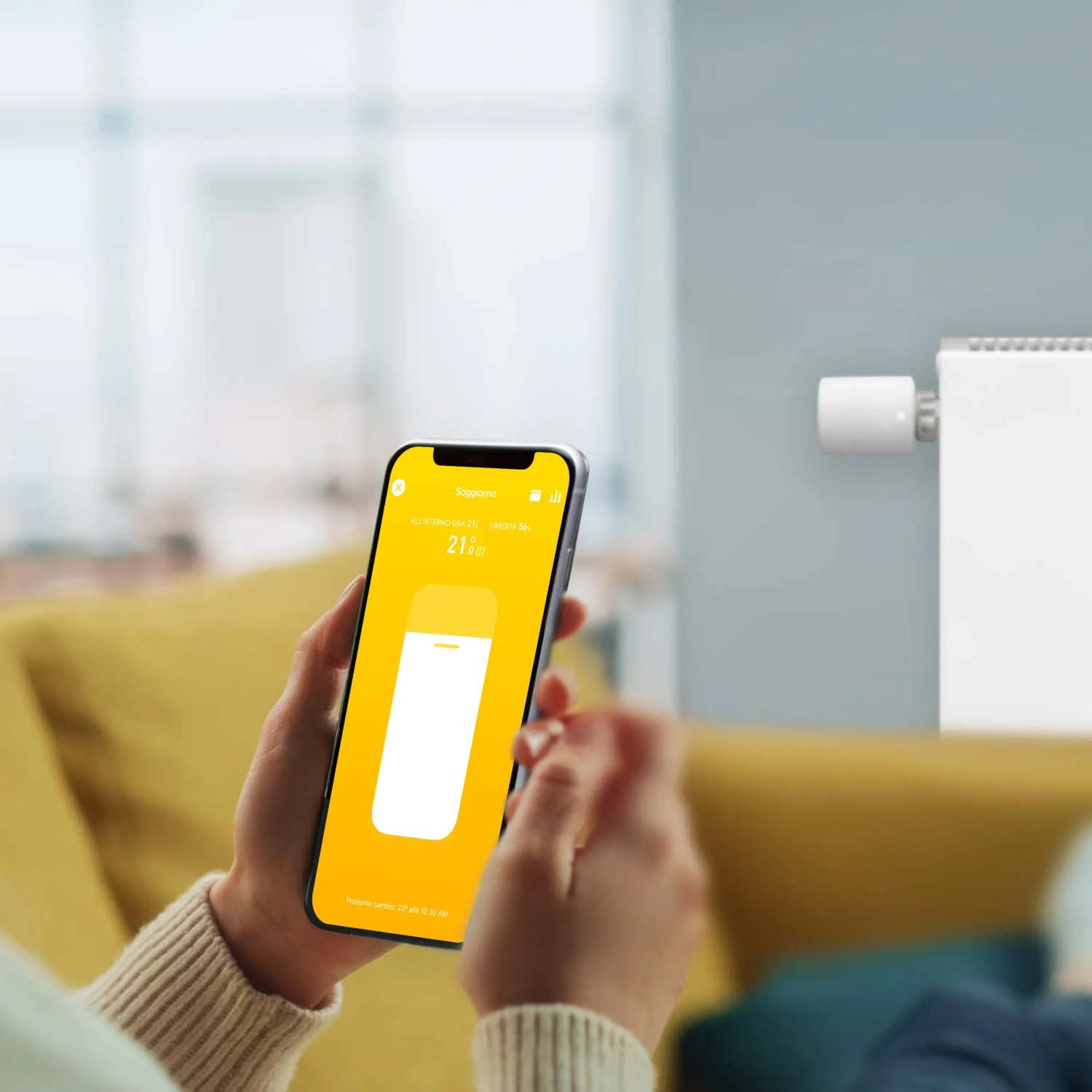 tado° Kit di base termostato termosifone smart V3+ con controllo app sul radiatore.
