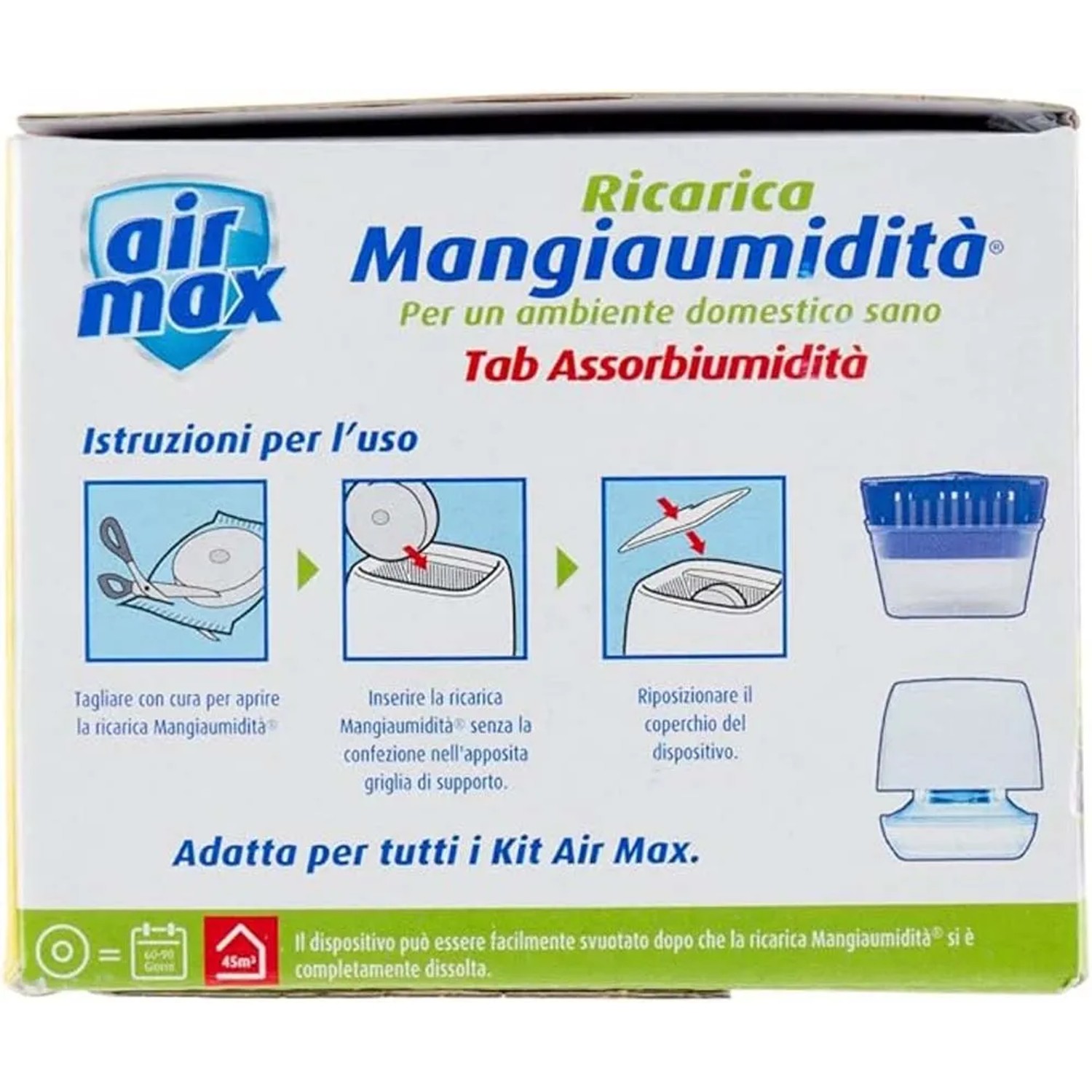 Ricarica Air Max per deumidificatore, Tab Assorbiumidità.