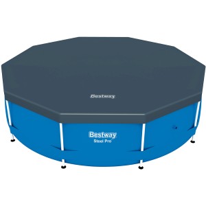 Copertura per piscina Bestway nera per piscine rotonde Ø 305 cm.