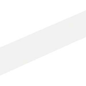 Profilo angolare asimmetrico Arcansas in PVC bianco, 10x1000 mm.
