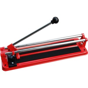 Tagliapiastrelle rosso da 430 mm per tagliare le piastrelle.