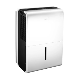 Deumidificatore bianco per un clima interno confortevole.