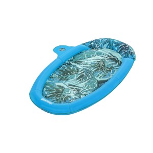 Lounge da piscina t.b.t. blu con motivo tropicale per il massimo relax in acqua.