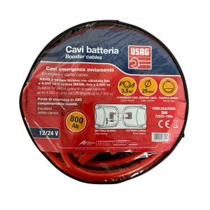 Cavi batteria USAG in borsa per auto, 12/24V, 800 Ah.