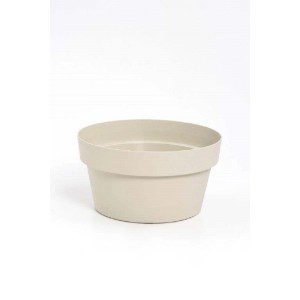 Ciotola in plastica riciclata Mymood 20 cm bianco pietra