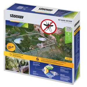 Stocker Kit Base Geyser per microirrigazione, per repellente per insetti in giardino.