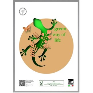 Cornice da muro Sylvestre bianco 50x70 cm