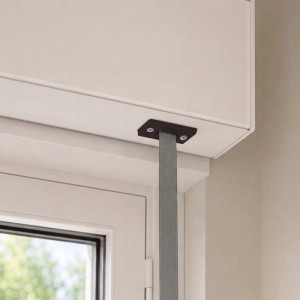 Guidacinghia orizzontale nylon supporto circolare 39x58 mm marrone