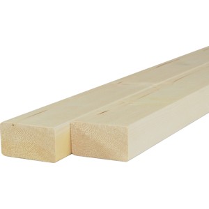 Dettaglio di listelli piallati t.b.t. in legno tinto chiaro.