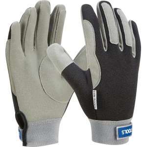 Guanti da lavoro LUX HS Soft Protect, taglia 10, nero-grigio, per fai da te e giardinaggio.