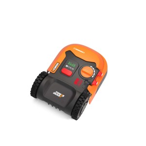 Worx Landroid S250 robot tagliaerba WR168E: Tosaerba automatico arancione e nero.