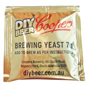 Lievito di birra DIY Coopers, confezione da 7g per la produzione di birra.