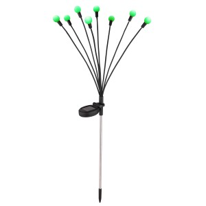 Globo Lampada solare in acciaio inox, 70 cm, con cambio colore RGB per illuminazione esterna d'atmosfera.