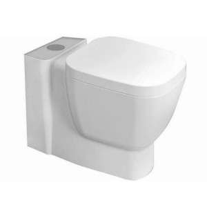 WC monoblocco t.b.t. bianco dal design moderno.