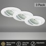 Briloner LED faretti da incasso Attach, set da 3, orientabili, bianchi. Faretti da incasso per interni.