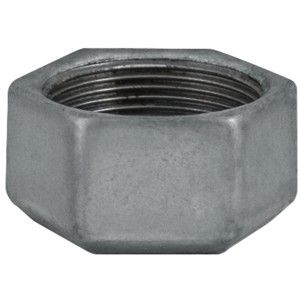 Dado Raccordi in acciaio grigio, filetto interno.
