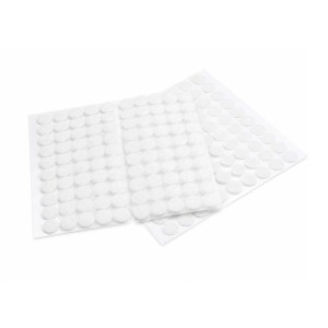 Confezione velcri adesivi Ø 1 cm 100 pz