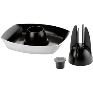 Weber Style supporto per pollame con rivestimento antiaderente per griglie a carbone e a gas.