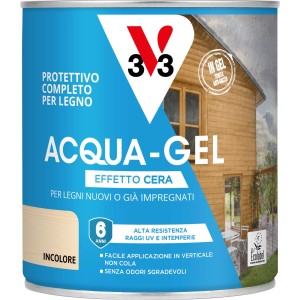 Smalto ad acqua gel protettivo per legno V33 incolore 0,75 l