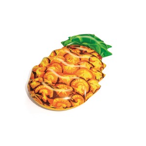 Materassino gonfiabile a forma di ananas per il divertimento estivo.