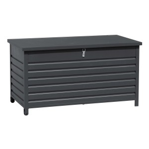 Box universale t.b.t. grigia con linee orizzontali e piccola chiusura.