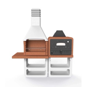 Barbecue in muratura Portofino con modulo forno 60x35 cm