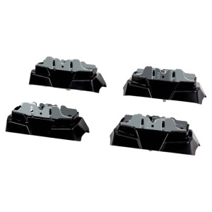 Quattro t.b.t. neri per accessori di trasporto.