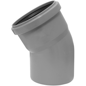 Curva HT Marley 30° DN 50 Grigio per tubi di scarico interni.