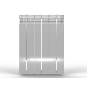 Radiatore Global in alluminio interasse 600 6 elementi bianco