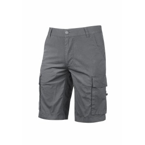 Pantaloncini cargo grigi t.b.t. per abbigliamento da lavoro con pratiche tasche.