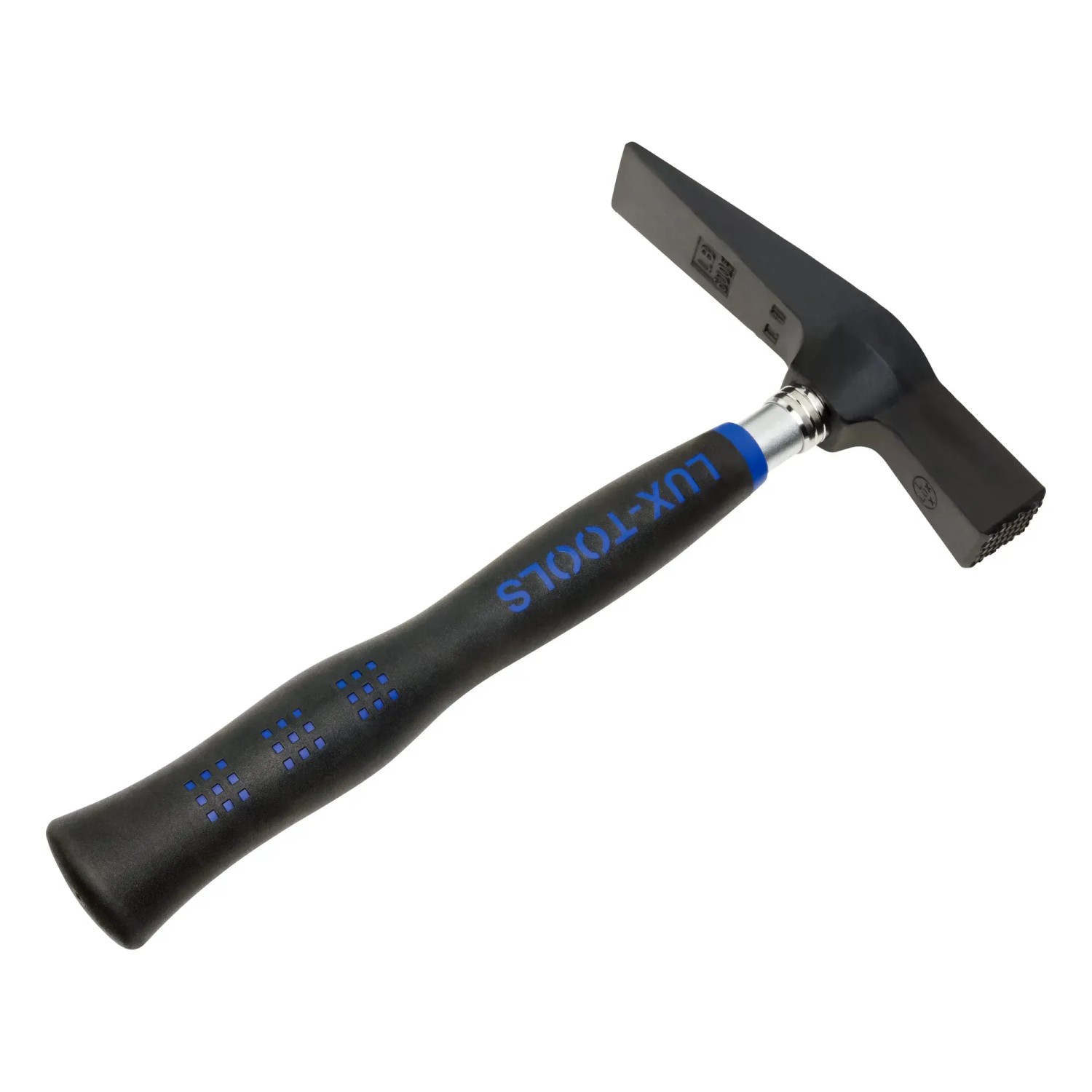 Martello da muratore LUX, forma renana, 600g, con impugnatura ergonomica per un lavoro confortevole.