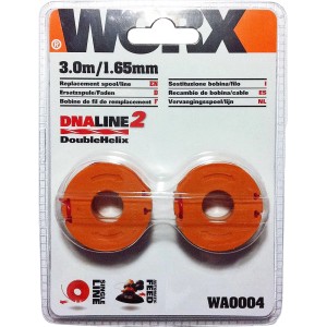 Worx WA0004 bobina di ricambio, set da 2 per tagliaerba a batteria.