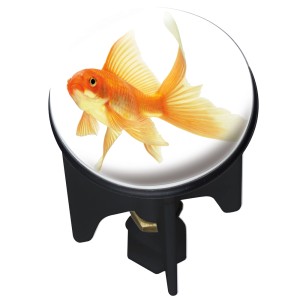 t.b.t. Accessorio doccia con motivo di pesce rosso per il bagno.