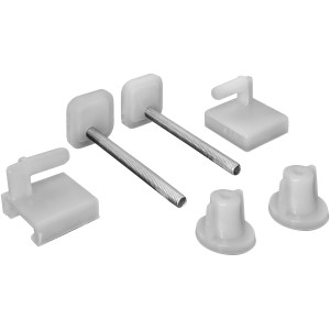 Set accessori WC t.b.t., composto da fissaggi e viti.