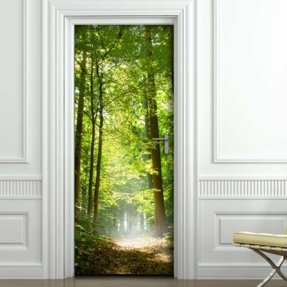 Decorazione Autoadesiva per porta Woods 210x83 cm