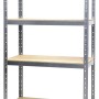 Scaffale in kit legno e metallo 4 piani in FSC 120x50x180 cm