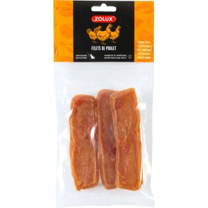 Zolux snack per cani filetti di pollo, gustoso snack masticabile per cani.