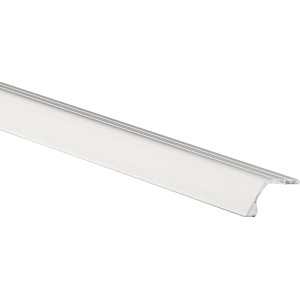 Profilo di transizione Piedal, alluminio anodizzato, argento opaco, 8 mm x 0,9 m, adesivo.