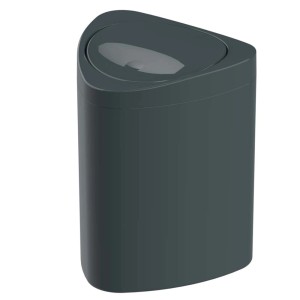 Pattumiera t.b.t. grigia con coperchio triangolare per lo shop online OBI.