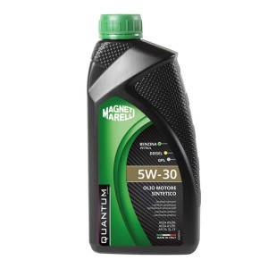 Olio motore 5W-30 Magneti Marelli, adatto per motori a benzina, diesel e GPL.