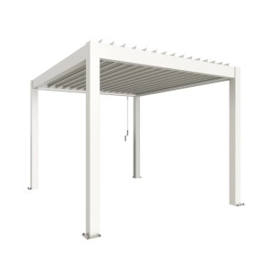Pergola in metallo Biohort bianco 312x367,5x264 cm