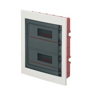 Centralino da incasso per pareti in muratura 24 moduli bianco