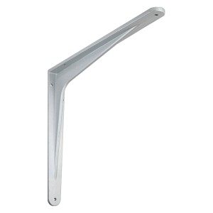 Mensola per carichi pesanti OBI Apathe, alluminio, 300x250 mm, per scaffali ad alta portata.